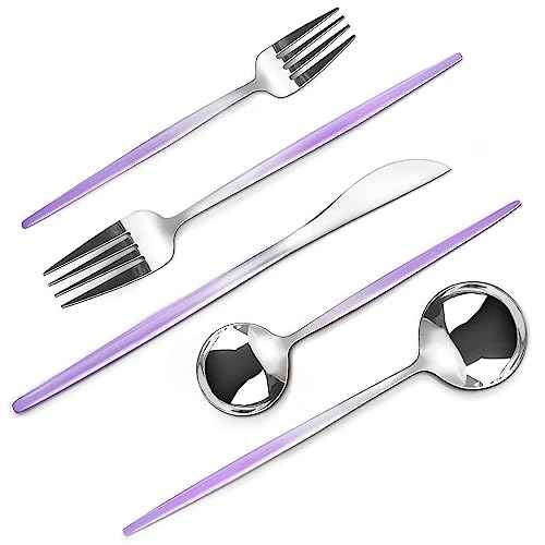 Gradient Purple Silverware Set
