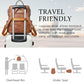 Vegan Leather Laptop Backpack for Women 15.6 inch Work Backpack Fashion Travel Backpack Purse for Travel College Work