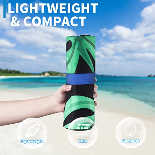 Microfiber Beach Towel Oversized 71x32 Flamingo with Bag 2 Pack (2 Count)