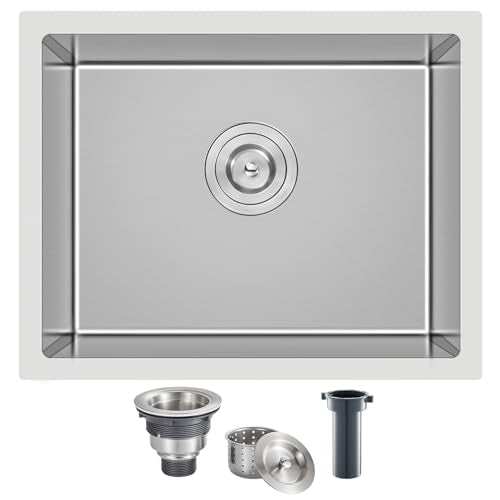 22" x 18" Undermount Kitchen Sink 18 Gauge 304 Stainless Steel
