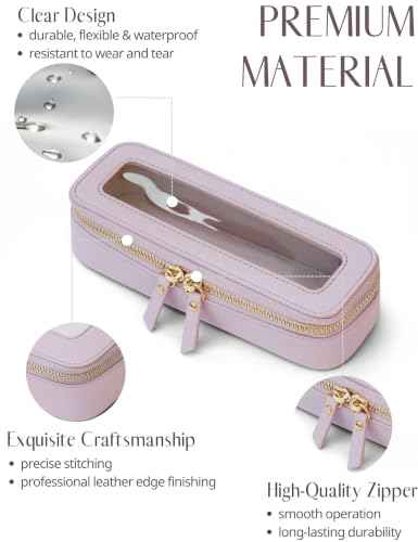 Clear Makeup Bag Travel Cosmetic Case Transparent Toiletry Bag with Zipper