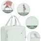 Striped Travel Toiletry Bag for Women Large Hanging Makeup Bag Organizer Toiletries Bag for Full Size Essentials Accessories Cosmetics