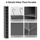 10 Shelf Hanging Shoe Shelf Organizer for Closet