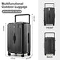 Multifunctional 26 Inch Hard Shell Suitcases with Wheels Travel Approved Luggage Large Rolling Suitcase Checked Luggage for Women Men