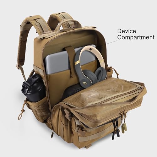 Military Tactical Backpack for Men and Women 45L Army 3 Days Assault Pack Bag Large Rucksack with Shoe Compartment