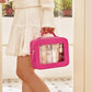 Clear Makeup Bag Travel Cosmetic Case Transparent Toiletry Bag with Zipper