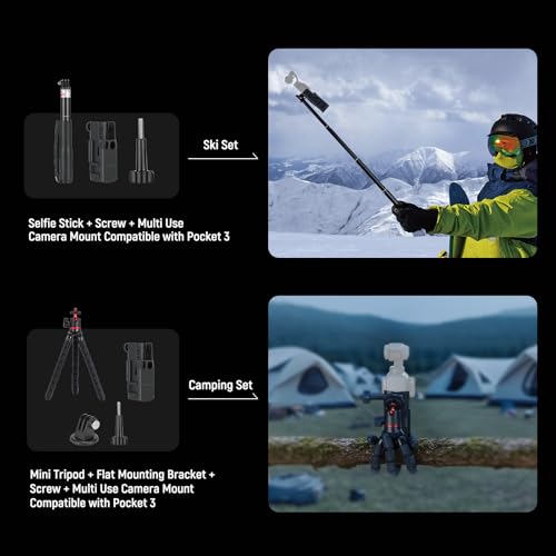Basics 16 in 1 Accessories Kit Compatible with DJI OSMO Pocket 3