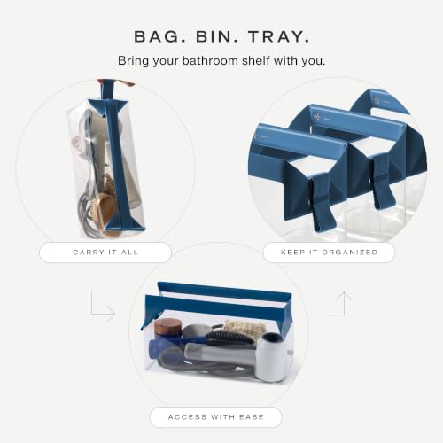 Parcel Clear Travel Kit with Zipperless Magnetic Closure