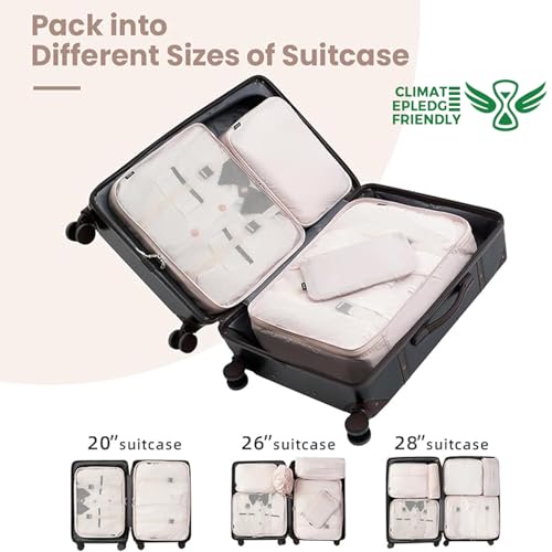 10 Set Packing Cubes Various Sizes Packing Organizer for Travel Accessories Luggage Carry On Suitcase