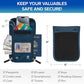 Neck Wallet Travel Pouch and RFID Blocking Passport Holder for Women and Men