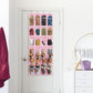 24 Pockets Large Clear Over the Door Shoe Organizer