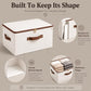 3 Pcs Rigid Storage Bins with Zipper Lid (3 Count)