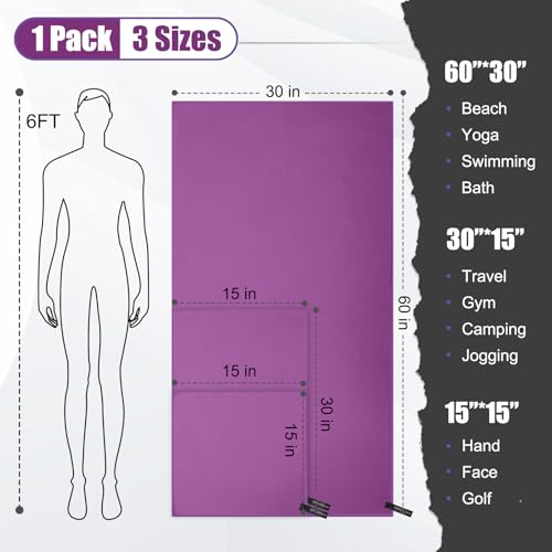 Quick Dry Travel Towel (3 Count)