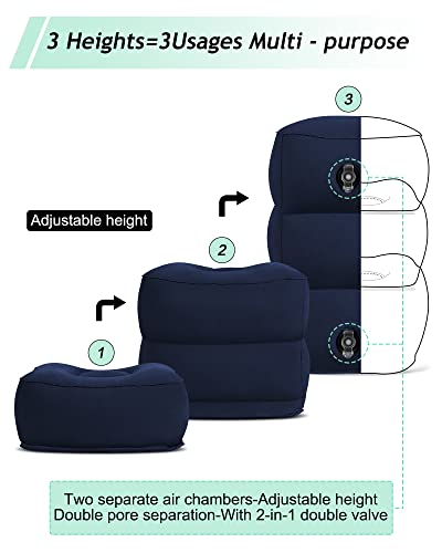 Inflatable Travel Foot Rest Pillow