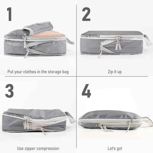 6 Set Compression Packing Cubes