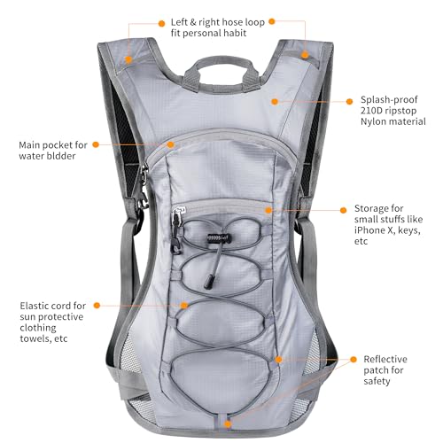 Hydration Pack Backpack with 70 oz 2L Water Bladder for Running