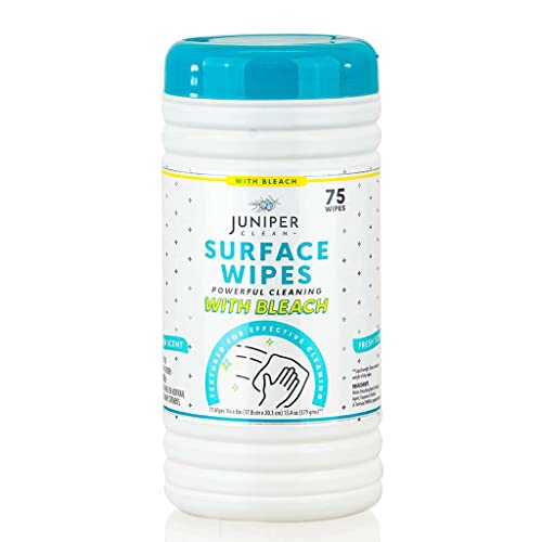 1 Pack Surface Cleaning Wipes with Bleach (75 Count)