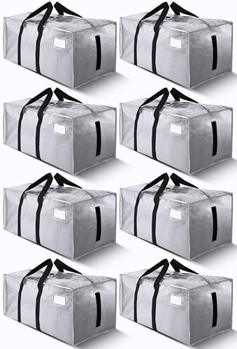 Supports 200lbs Heavy Duty Moving Bags (8 Count)