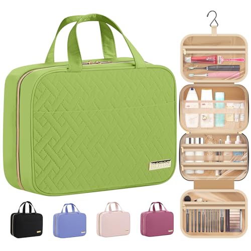 Hanging Travel Toiletry Bag Women Men Essentials Avocado Green