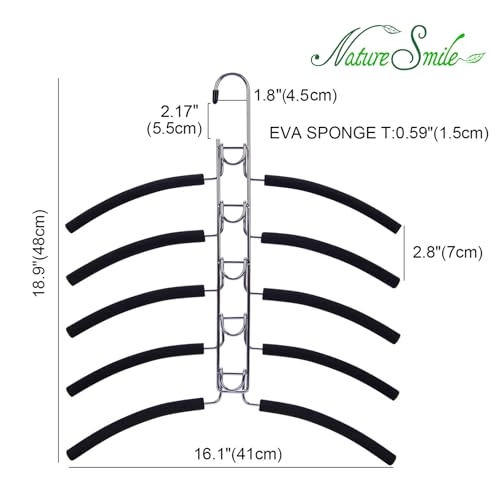No Shoulder Bump Multiple Sweater Coat Clothes Hangers (2 Count)