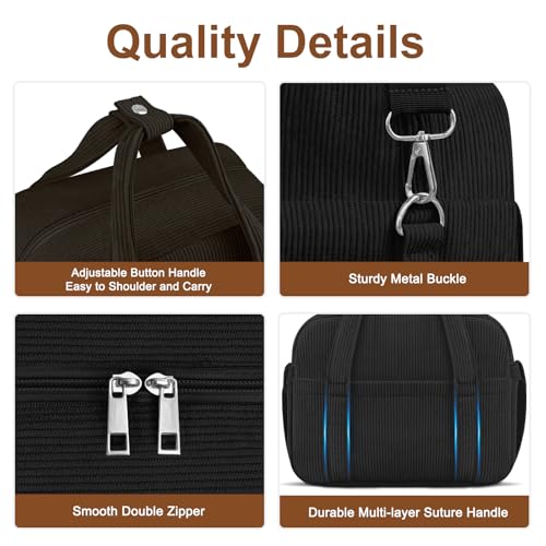 Corduroy Lunch Box Lunch Bag for Women Men