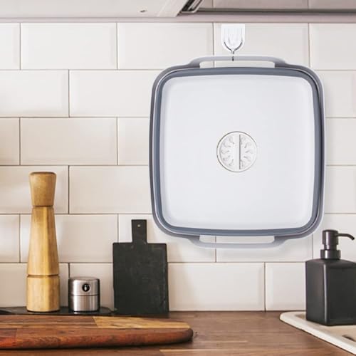 Collapsible Dish Basin with Drain Plug