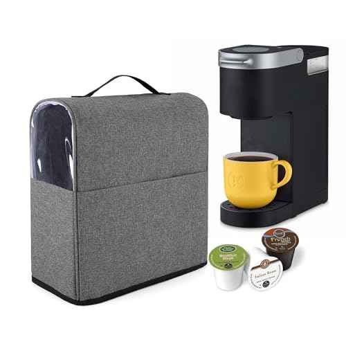 Coffee Maker Dust Cover With Pockets for K Cup