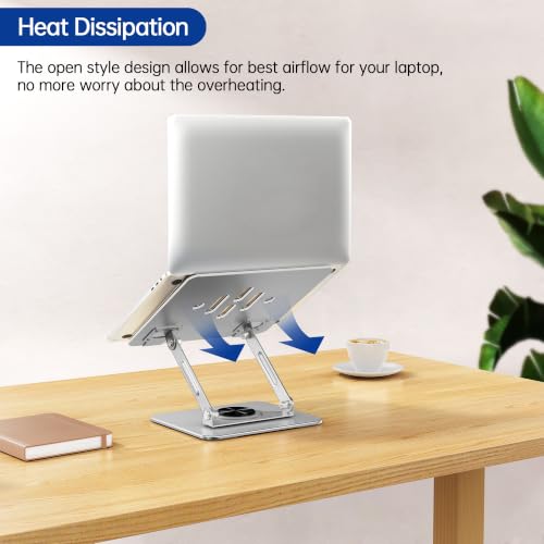 Laptop Stand with 360° Rotating Base