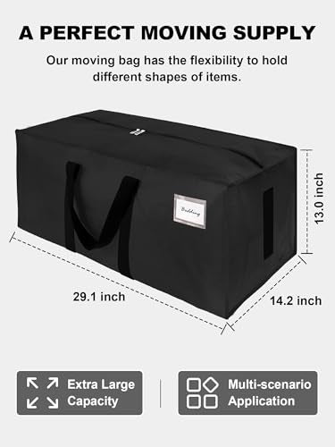 Supports 200lbs Heavy Duty Moving Bags (4 Count)