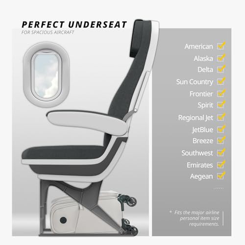 Underseat Carry On Luggage with Wheels