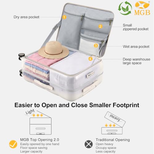 24 Inch Checked Luggage Hardside Suitcase Top Opening Suitcases