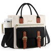 Insulated Lunch Bag Women (Black-Beige-Brown / 20L)
