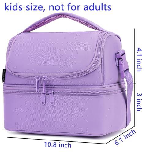 Double Decker Cooler Insulated Lunch Bag Large Tote for Boys