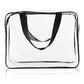 6Pcs Crystal Clear PVC Travel Toiletry Bag Kit for Women Men (6 Count)