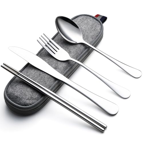 Travel Utensils with Case (5 Count)