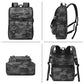 Vintage Backpack Travel Laptop Backpack with usb Charging Port for Women & Men College Backpack Fits 15.6 Inch Laptop Camouflage Gray