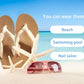 Flip Flops for Women Arch Support Summer Beach Sandals Beige Size 6