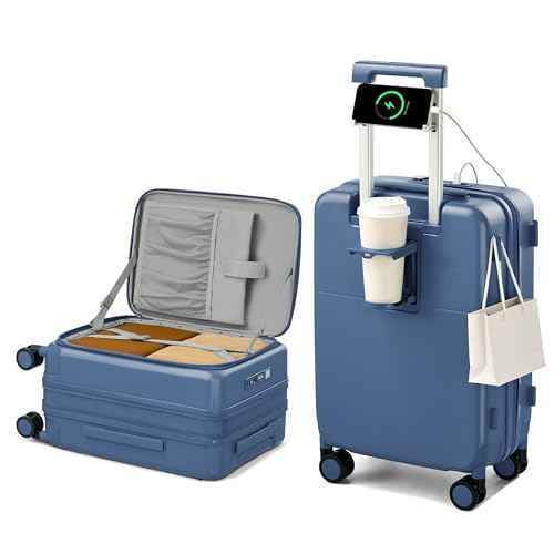 20 Inch Expandable Carry On Luggage 22x14x9 Airline Approved