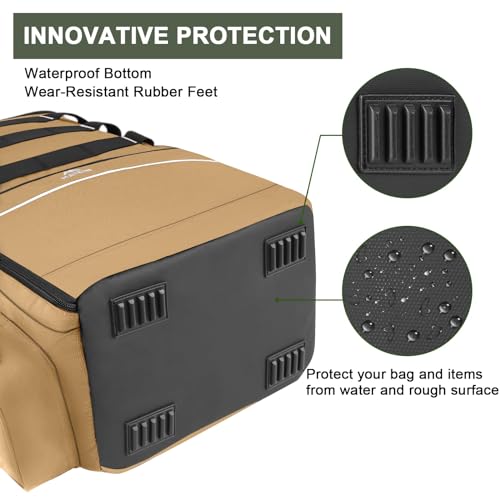 Fishing Backpack with Cooler Compartment & Rod Holders for Boys
