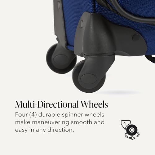 Sion Softside Expandable Spinner Luggage Durable Lightweight Travel Suitcase