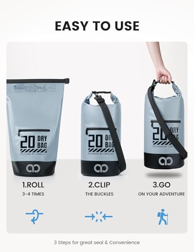 Dry Bag Waterproof Backpack with Phone Pouch 5L