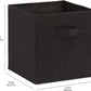 Collapsible Fabric Storage Bins Organizer with Handles (6 Count)