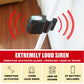 2-in-1 Door Security Bar with Alarm & Sliding Door Stopper Security Bar with 120db Loud Siren - Rugged Iron Rated for 400lbs, (Protects Against Scratches) New Model for Wider Compatibility