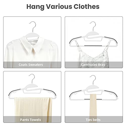 Plastic Hangers 50 Pack with Non (50 Count)