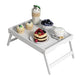 Bamboo Bed Tray Table with Folding Legs