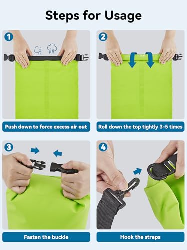 Waterproof Dry Bag Backpack with Emergency Whistle