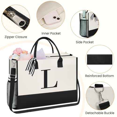 Personalized Initial Tote Bag