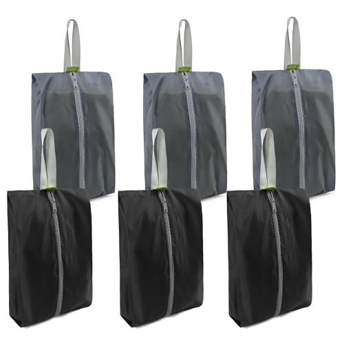 Black Grey Shoe Organizer Set (6 Count)