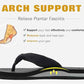 Flip Flops for Women Arch Support Summer Beach Sandals Black Size 12