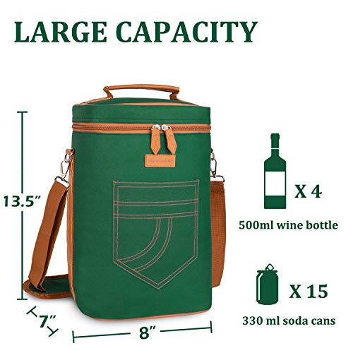 4 Bottle Wine Tote Carrier